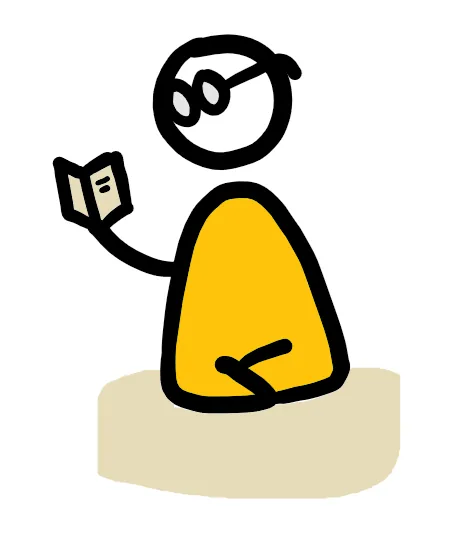WeSpark sketch of a person with a lightbulb, simple knowledge